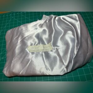 Elegant Silver Satin Fabric